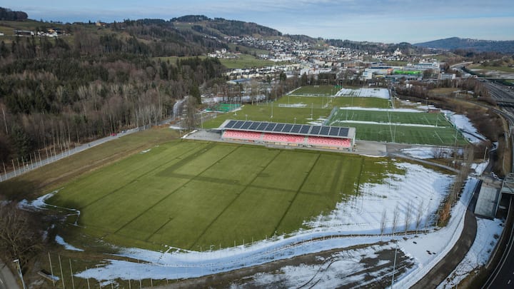 <p>Auf dem Gründenmoos-Areal in St. Gallen könnte ein riesiges Sportzentrum entstehen.</p>
