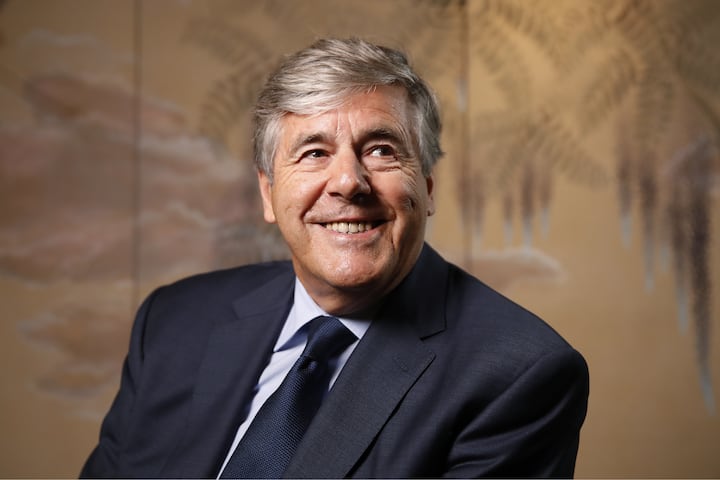 Josef Ackermann, former chief executive officer of Deutsche Bank AG, poses for a photograph ahead of a Bloomberg Television interview in Zurich, Switzerland, on Monday, Sep. 3, 2018. Ackermann, a 70-year-old Swiss national, oversaw Deutsche Bank?s investment-banking arm before becoming the first non-German to lead the nation?s largest lender in 2002. Photographer: Stefan Wermuth/Bloomberg