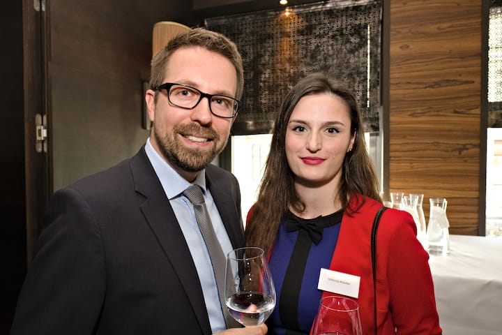 Livio Bundi, Rechtsanwalt, Bratschi Zürich;Viktoria Köstler, Künstlerin, RedOutside