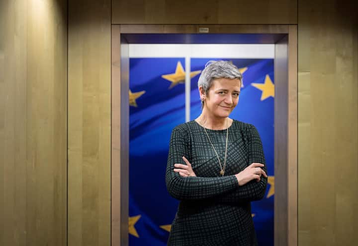 Margrethe Vestager, head of the European Commission's antitrust division, in Brussels, on Nov. 11, 2019. Vestager, who won praise for her oversight of the tech industry is now, with more authority from the European Union, envisioning a more aggressive agenda. (Ans Brys/The New York Times)