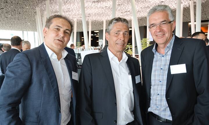 Bruno Schenk, Zühlke Engineering AG; Rolf Sigrist, Nokia; Bruno Affolter, RUAG Schweiz AG
