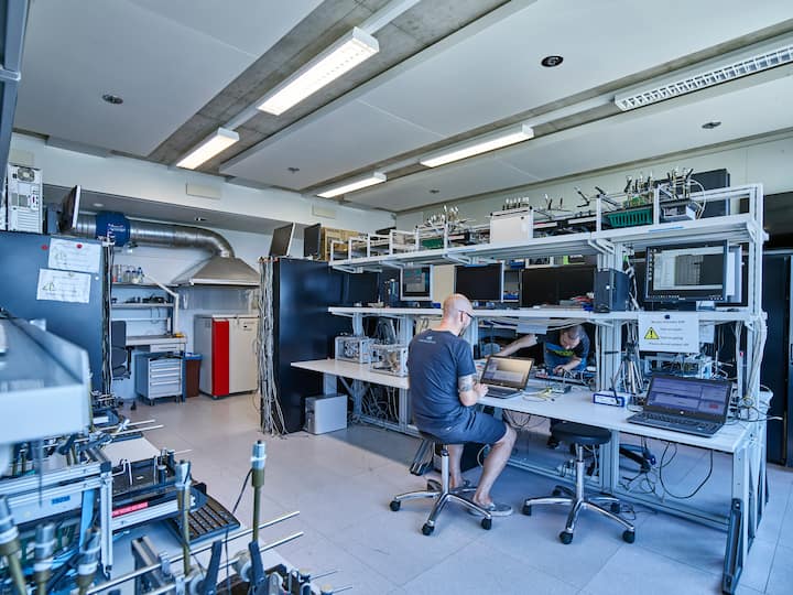 Logitech, Computer-Zuberhoer-Hersteller, in Apples, Kanton Waadt, bei Lausanne, aufgenommen am 27. Juni 2018. (KEYSTONE/RenÃ© Ruis)