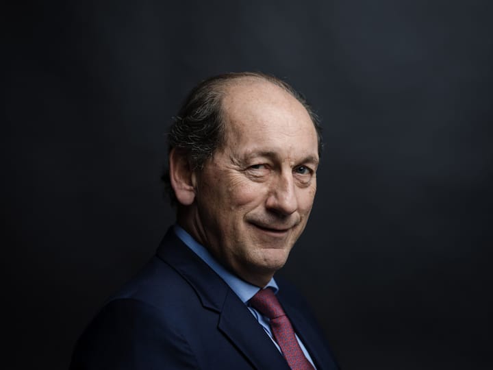 Paul Bulcke, chairman of Nestle SA, poses for a photograph following a Bloomberg Television interview in London, U.K., on Tuesday, Dec. 18, 2018. Bulcke signaled he'd consider a complete sale of the company's dermatology unit amid efforts to focus on its core food businesses. Photographer: Simon Dawson/Bloomberg