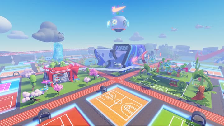 SPORTSWELT In Nikeland auf Roblox kann man seinen Avatar mit Sneakers und Klamotten ausstatten und in verschiedenen Sportdisziplinen gegen andere Spieler antreten.