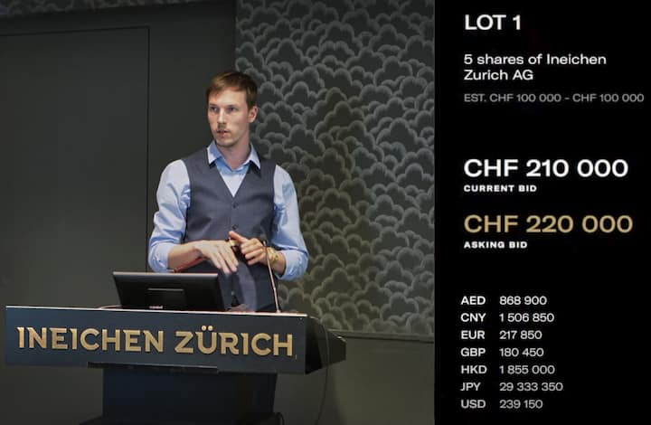 1. Artemy Lechbinsky bei der ersten Versteigerung im Mai