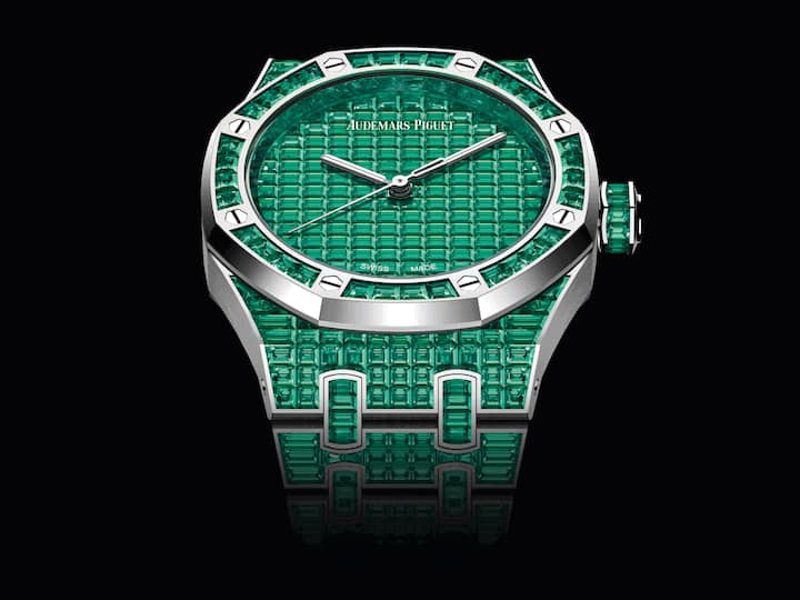 Die Audemars Piguet Royal Oak mit grünen Diamanten.