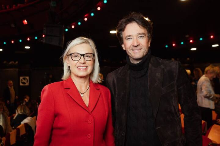Personalchefin beim Luxusriesen LVMH: Chantal Gaemperle neben Antoine Arnault.
