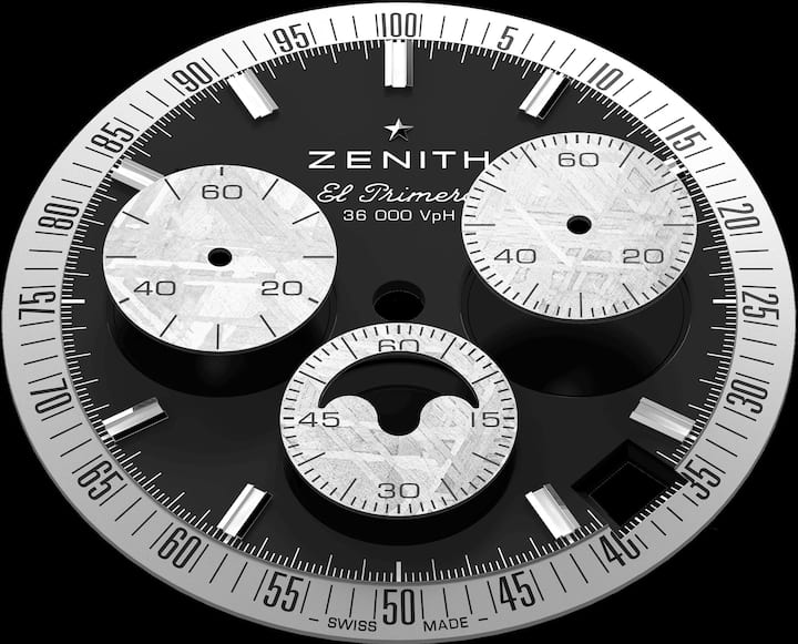 Zifferblatt der Chronomaster Original Triple Calendar von Zenith