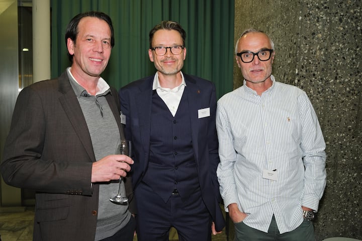 Christoph Haas, Kamps Switzerland; Gordon Bahner, Schmohl AG; Markus Naef, bexio AG