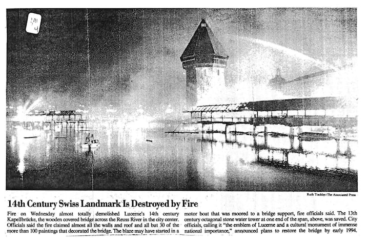 Beispiel «International Herald Tribune»: Die internationale Presse berichtete ausführlich.
