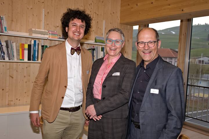 Nicola Forster, Präsident & Gründer, foraus Forum Aussenpolitik; Franziska Vivica Schwarz, Vizedirektorin, Bundesamt für Umwelt; Daniel Fässler, Landammann Appenzell Innerrhoden