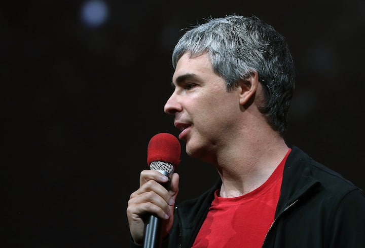 SAN FRANCISCO, CA - MAY 15:  Larry Page, Google co-founder and CEO speaks during the opening keynote at the Google I/O developers conference at the Moscone Center on May 15, 2013 in San Francisco, California. Thousands are expected to attend the 2013 Google I/O developers conference that runs through May 17.  (Photo by Justin Sullivan/Getty Images)