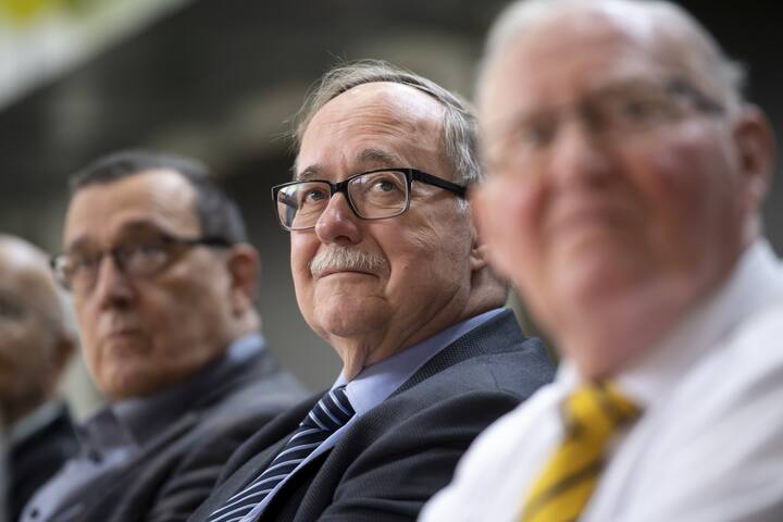 Alt-Bundesrat Samuel Schmid, fotografiert an der Delegiertenversammlung der BDP Schweiz, am Samstag, 27. April 2019 in Burgdorf. (KEYSTONE/Anthony Anex)