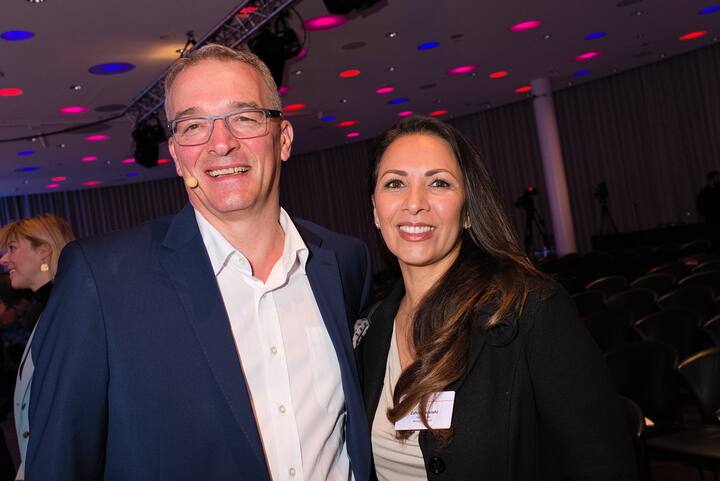 Stephan Isenschmid, Swiss Leadership Forum;Zahra Darvishi, managing director