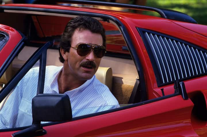 SONDERKONDITIONEN! PREISABSPRACHE! "Magnum P.I." Tom Selleck and his Ferrari 308 GTS QV1985 1985 Gene Trindl