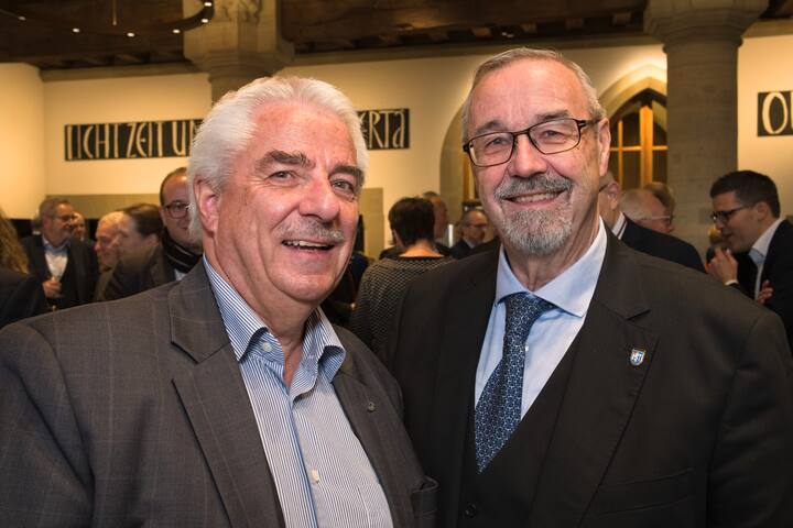 Ulrich M. Bienz, VR RWL Holding AG;Peter Oehrli, Präsident, Spysi