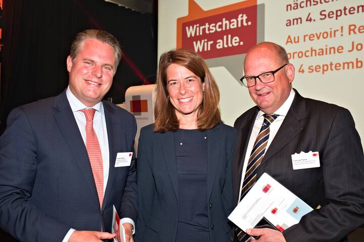 Vincent Subilia, Handelskammer Genf;Petra Gössi, FDP;Franz de Planta, OAR-G (Organisme d'Autorégulation des Gérants de Patrimoine)