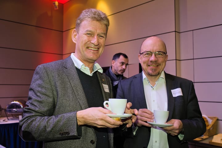 Wolfgang Klein, CEO, Klein Computer System AG;Stefan Horváth, Firmenkundenberater, UBS Switzerland AG