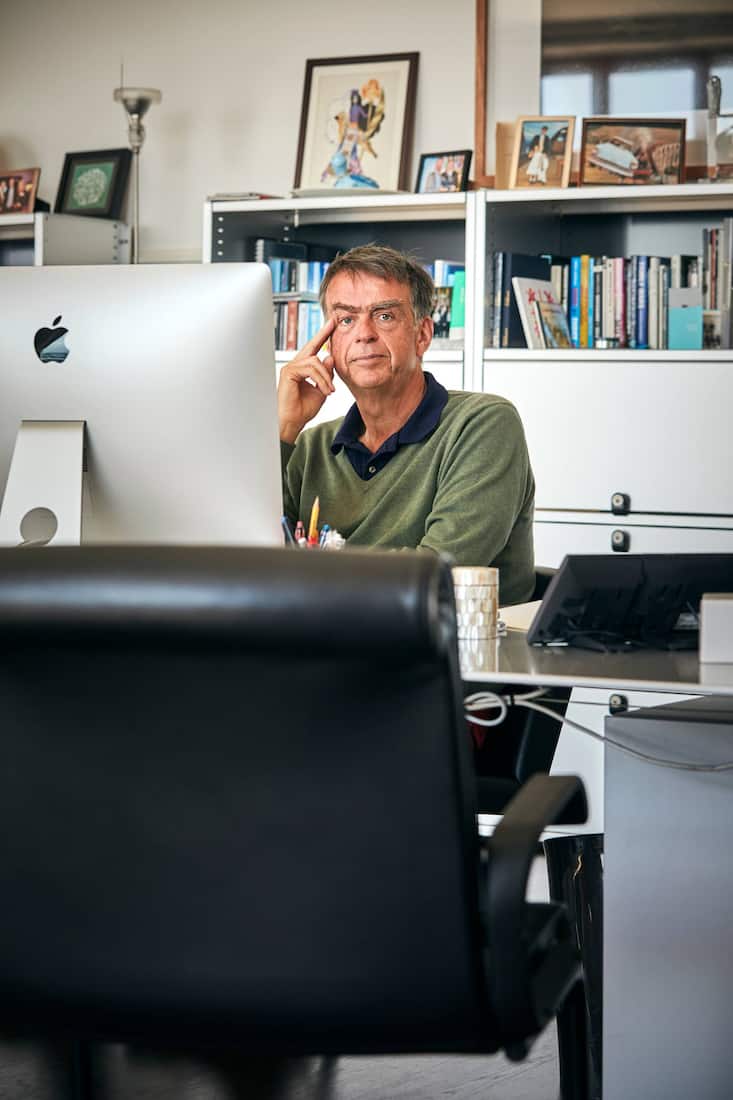 AndrÃ© Hoffmann, at her Office in Morges