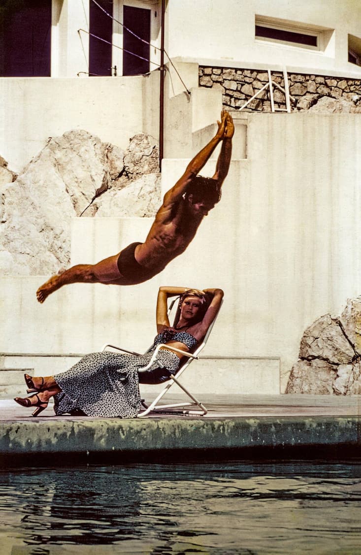 Helmut Newton: «Grand Hôtel du Cap, ‹Marie Claire›, Antibes», 1972.