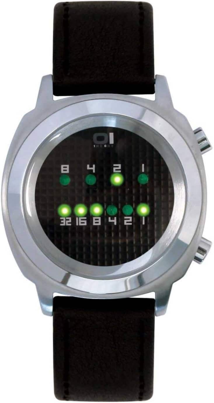 Für diese Uhr braucht es Übung: Die Zeit wird im Binärsystem angegeben.