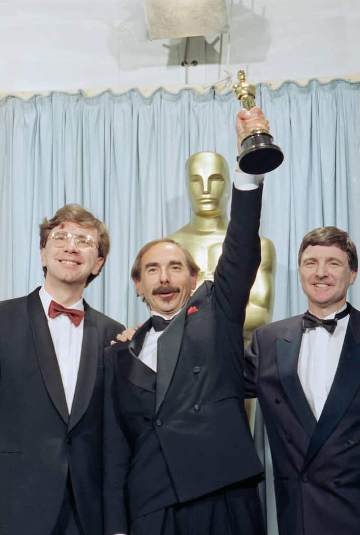 Xavier Koller (m.) mit Alfi Sinninger (l.) und Peter Christian Futer