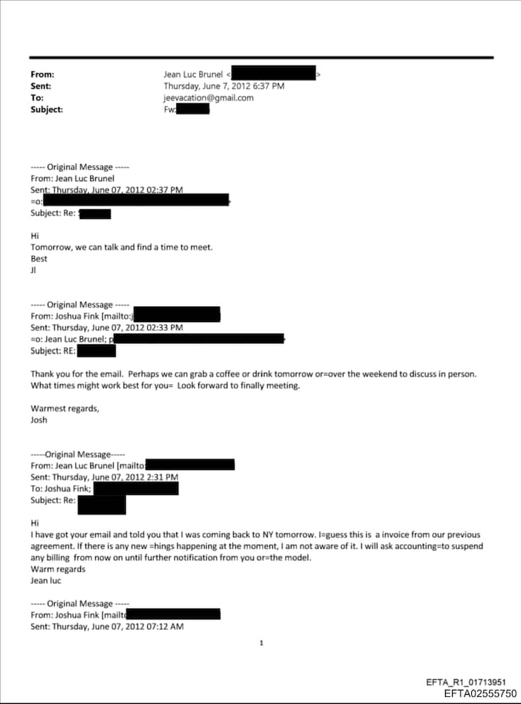 Joshua Fink, der Sohn des Blackrock-Chefs, kontaktierte Jean-Luc ­Brunel, der Jeffrey Epstein Mädchen zuführte und 2022 erhängt in seiner Zelle gefunden wurde, wie 2019 Epstein.