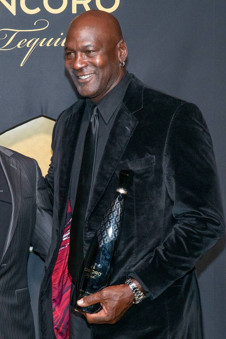Michael Jordan attends the launch of Cincoro Tequila by Five Professional Basketball Rivals at  Catch Steak in New York, NY on September 18, 2019. (Photo by David Warren /Sipa? USA)  (DUKAS/SIPA USA) *** Local Caption *** 27458363