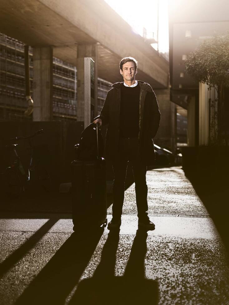 Guillaume Pousaz, Gruender und CEO von Checkout.com fotografiert am Mittwoch, 27. November 2019 vor dem Westhive in Zuerich.Photo: Michael Buholzer