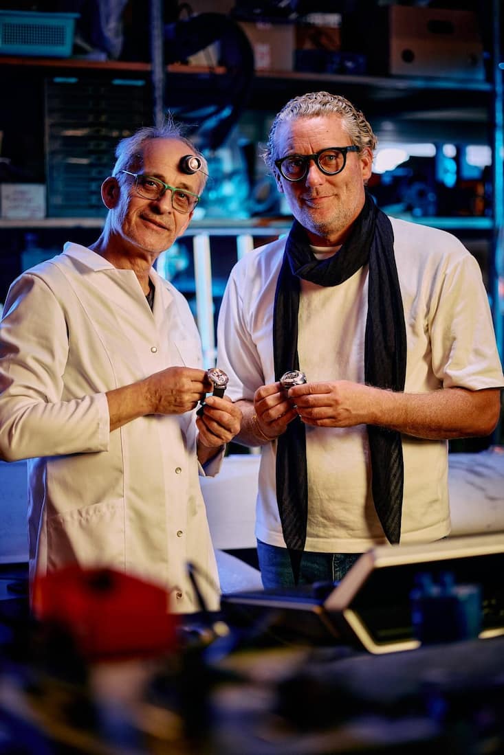 Vianney Halter und Manuel Emch.