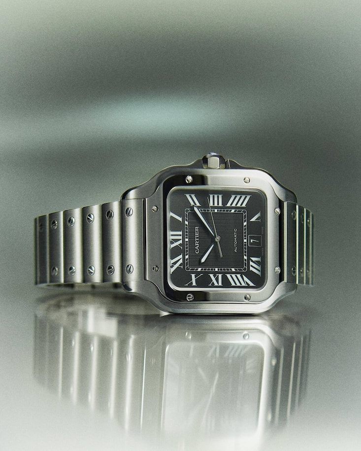 Sie gehören zur Luxusspitze: Cartier (im Bild das Modell Santos) und ...