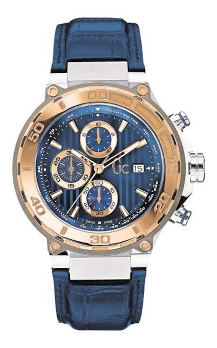 Gc - Männerkraft: Bold Chronograph
Er beweist charaktervolle Männlichkeit mit einem machtvollen Dreiklang aus Präzision, Qualität und Design. Wohlüberlegte Farbkombinationen schenken dieser Uhr mit starker Persönlichkeit stilvolle Eleganz, der auch klar modische Noten nicht abgehen.
Preis: 710 Franken