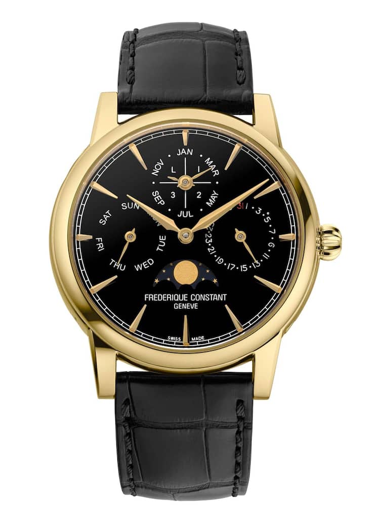 In Gelbgold kostet die Uhr dann doch deutlich mehr als 10'000 Franken.