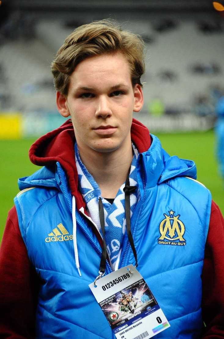 Eric Dreyfus an einem Fussballspiel