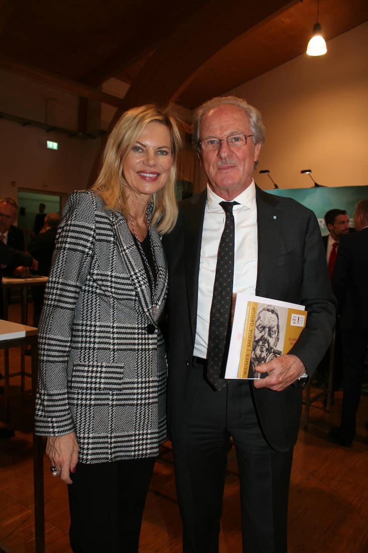 Nina RUGE ( Frau von),Wolfgang REITZLE,beim Ludwig Erhard Gipfels 2020,Rottach-Egern,Bachmair Event Arena, 17.01.2020