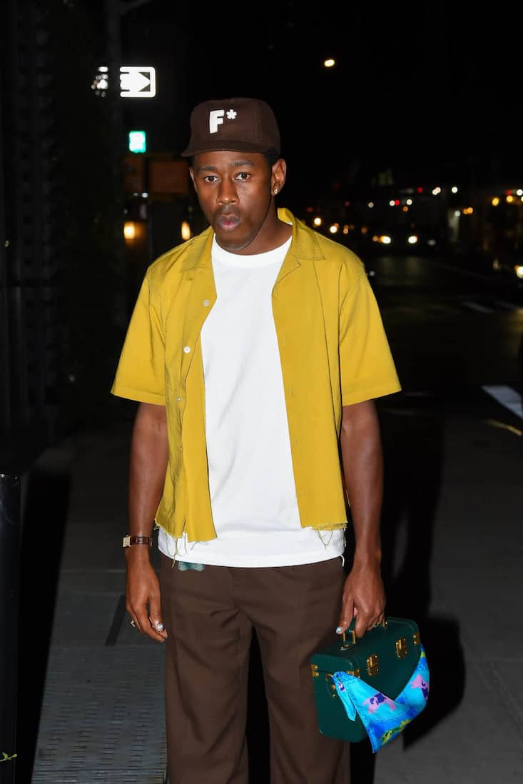 Tyler, the Creator trägt eine Tank Louis Cartier. Der junge Star brennt für die Marke: Er besitzt eine Sammlung legendärer Cartier-Modelle.