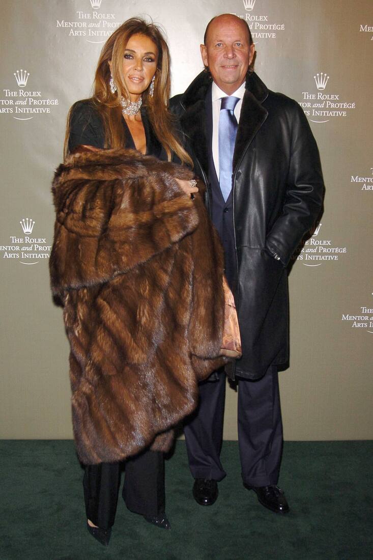 Patrick Heiniger mit Freundin Nina Stevens an einem Rolex-Event in New York im Jahr 2005.