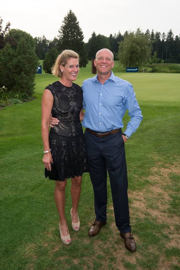 Tanja Fruithof, Geschäftsführerin Bucherer Zürich; Barend Fruithof, Credit Suisse