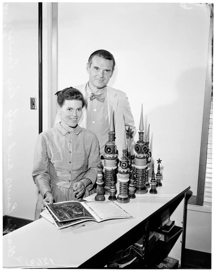 Das Ehepaar Eames arbeitete von der Werkstatt «Eames Office» in Los Angeles aus.