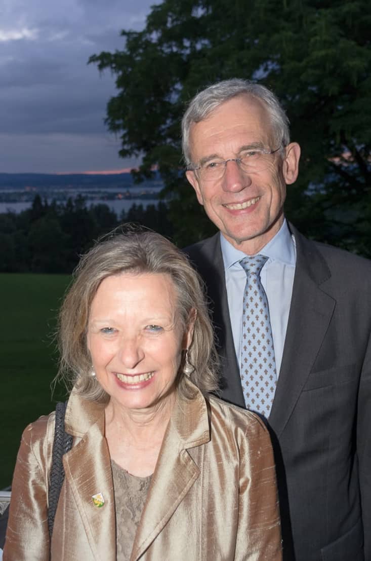 Genossen den Sommerabend auf dem Wolfsberg: der deutsche Botschafter in der Schweiz, Peter Gottwald und seine Frau Verena Gottwald