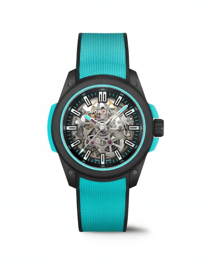 Norqain spielt im mittleren Preissegment und setzt auf innovative Sportuhren wie die Wild One Skeleton.