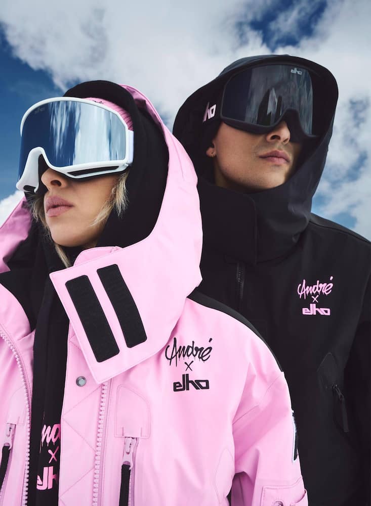 In Teilen der neuen Elho-Kollektion ­(Jacke ab 725 Fr., im Bild) hat sich der Graffiti-Künstler André ­Saraiva verewigt.