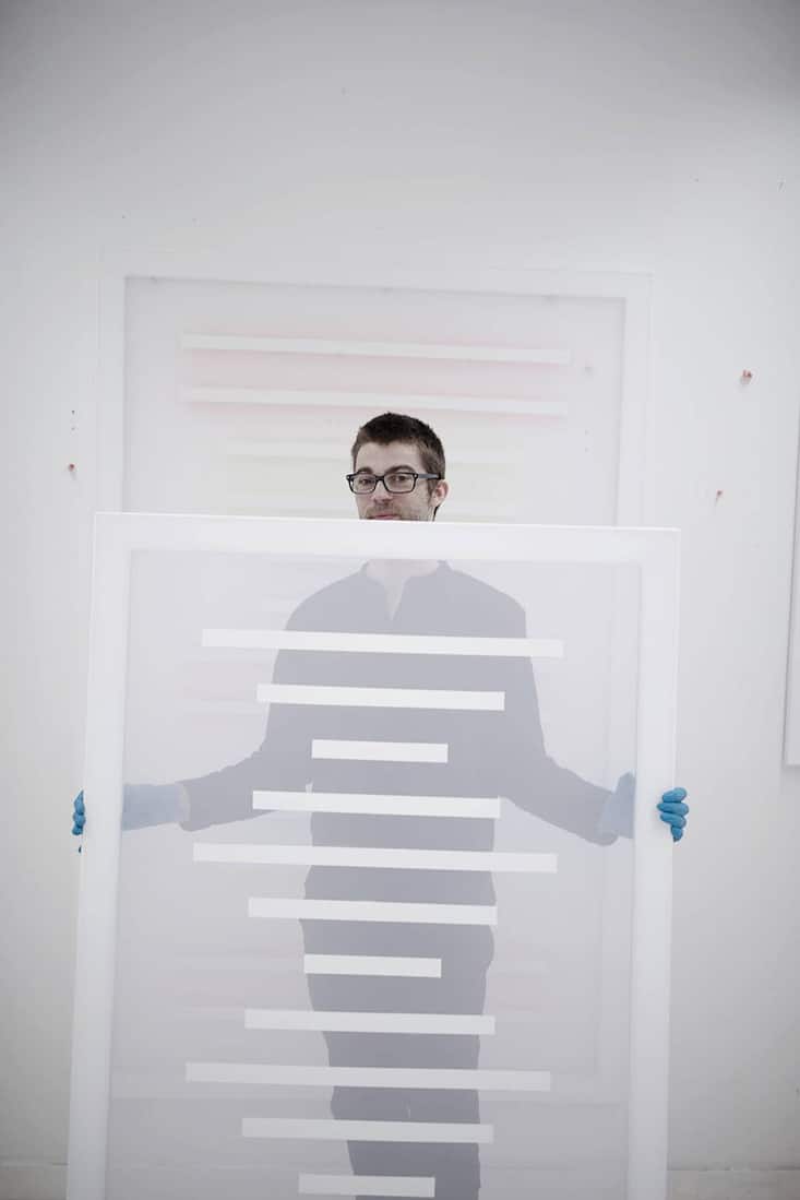 Patric Sandri in seinem Atelier.