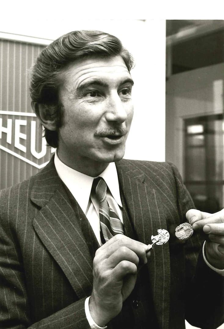 Jo Siffert mit Heuer-Kalibern.