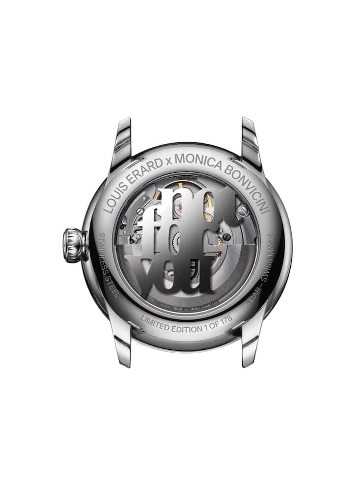 Künstleruhr von Louis Erard mit Monica Bonvicini
