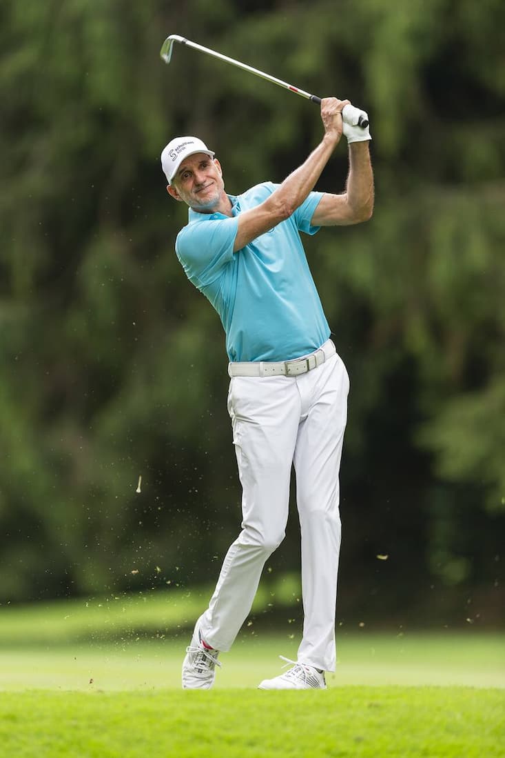 Andre BOSSERT (SUI) during the Swiss Seniors Open Golf tournament in Bad Ragaz, Switzerland on Saturday, 6th of July 2019. (PPR/Dominik Baur)