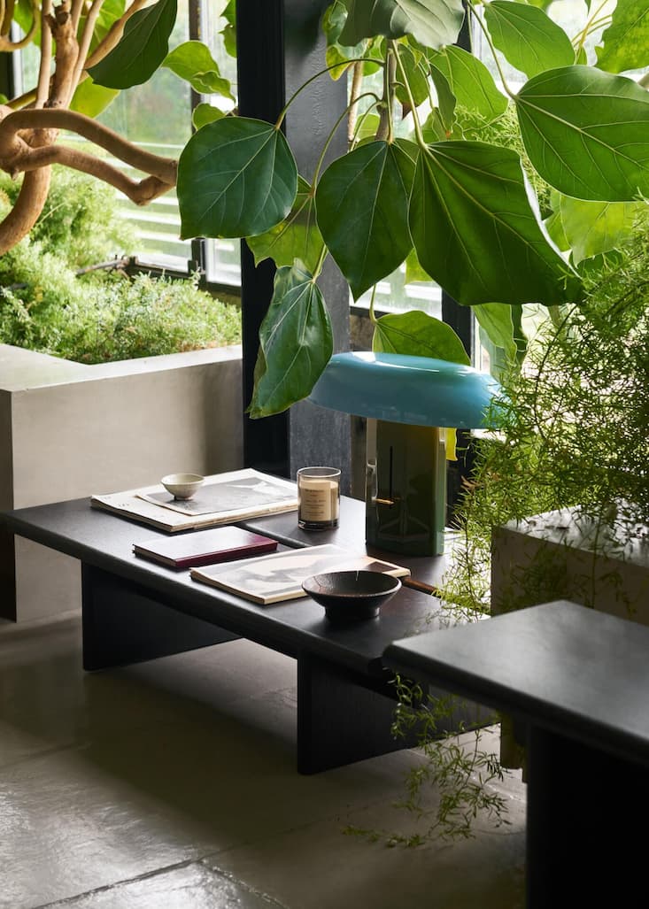 <p>Eine fliessende ­Verbindung zwischen dem Innen und dem Aussen schaffen Pflanzen, Simse, Bänke und ein ­entspanntes Styling mit edlen Wohnaccessoires wie den Lampen von &amp;Tradition.</p>