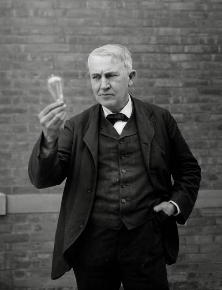 <p>Erfinder Thomas Alva Edison.</p>