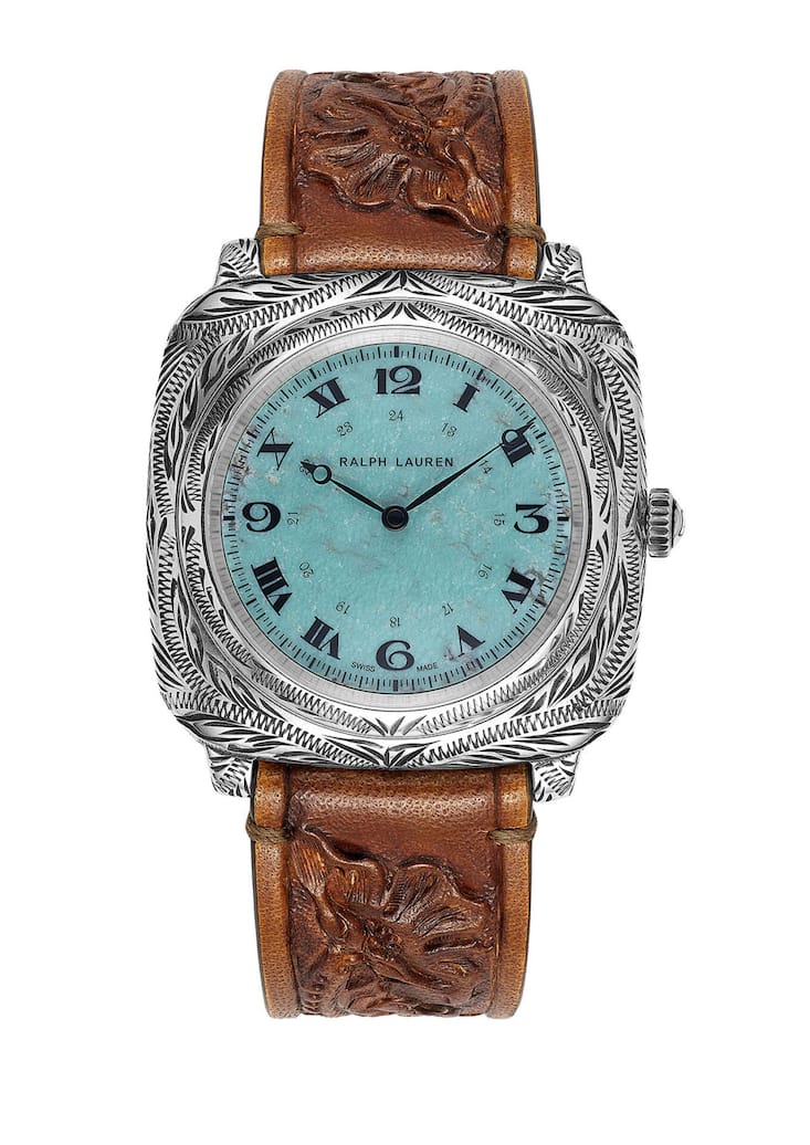 <p>Sterling Silver Turquoise Dial WB</p>
