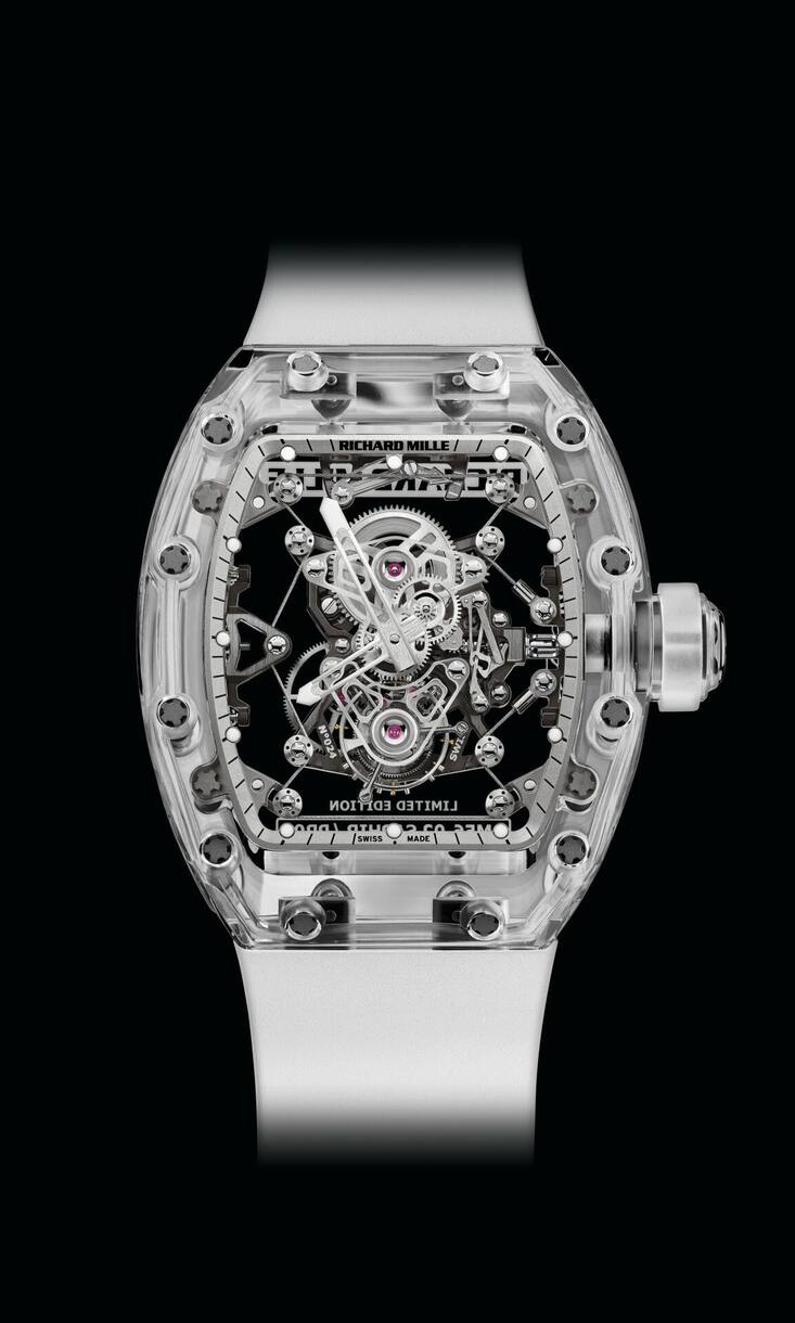 <p>2014: Richard Mille RM 56-02 Tourbillon Sapphire</p>